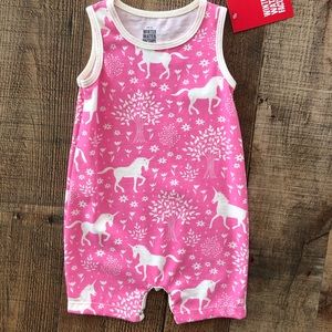 NWT winter water factory unicorn romper 6m